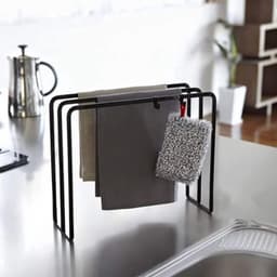 Vrijstaande Handdoek Droogrek met 3 Armen voor Keuken, Badkamer en Huishouding - Ideaal voor Handdoeken, Afwasdoeken en Keukenaccessoires — thumbnail 3