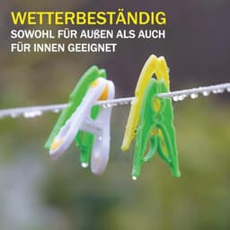 Uittrekbare Waslijn - 20 Meter, Roestvrij en Weerbestendig, Perfect voor Droogmolen en Tuin — thumbnail 3