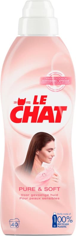 Le Chat Wasverzachter - Pure & Soft - 40 Wasbeurten - 12 x 880 ml - Voordeelverpakking — thumbnail 1