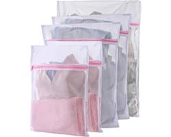 5 stuks wasnet voor wasmachine - waszak - met ritssluiting - laundry bag - reisopslag voor trui - overhemden - broeken - sokken (30 x 40 cm, 40 x 50 cm, 60 x 60 cm) — afbeelding 1