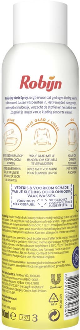 Robijn - Zwitsal - Dry Wash Spray - Voordeelverpakking - 200 ml - Voordeelverpakking - 12 stuks — thumbnail 5