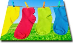 Papillon Wasmachine Beschermer - Antislip mat - 60x60 cm - Sokken — thumbnail 3