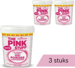 The Pink Stuff - Vlekverwijderaar voor witte was - 3 x 1.2 kg - Voordeelverpakking — thumbnail 1