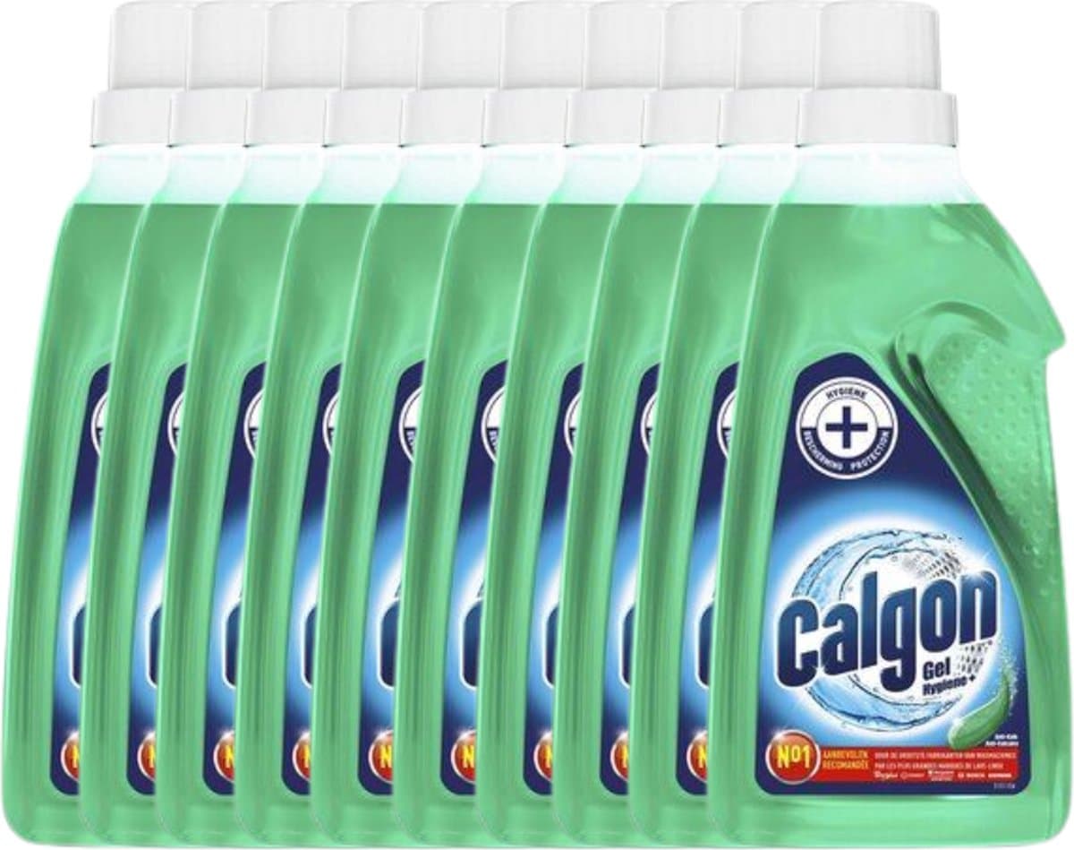 Calgon Hygiene+ Gel - Wasmachinereiniger & Ontkalker voor de wasmachine - 10 x 1,5L - Voordeelverpakking — afbeelding 1
