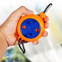 Reiswaslijn - Droogtouw - Kleding Drogen - Intrekbaar Ontwerp - 10 Meter - Oranje — thumbnail 4