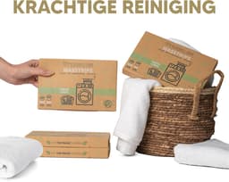 Wasstrips - Fresh Linen 400 Wasbeurten Incl. Wasverzachter – Wasmiddel Wasdoekjes – Wasmiddeldoekjes - Vegan — thumbnail 4