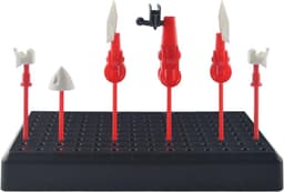 Model Schilderen Clips - Alligator Klemmen - Modelonderdelen Vasthouden - Inclusief Schoonmaakborstel - 18 Stuks - Zwart & Rood — thumbnail 5