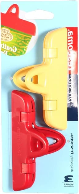 Nietjes Set - Zaksluiters Clips - Voedsel Vers Houden - Robuuste Kunststof - 11 cm - Grijs — thumbnail 1