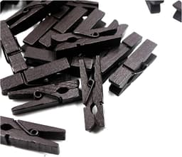 Houten Wasknijpers - Kleurrijke Clips - Foto Decoratie - Natuurlijk Materiaal - 100 Stuks - Gemengde Kleuren — thumbnail 1