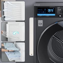 Uitbreidbaar Magnetisch Wasmachine Rek 41x25cm, Inklapbaar Droogrek en Opbergplank voor Wasruimte en Keuken, Perfect voor Organisatie en Ruimtebesparing — thumbnail 2