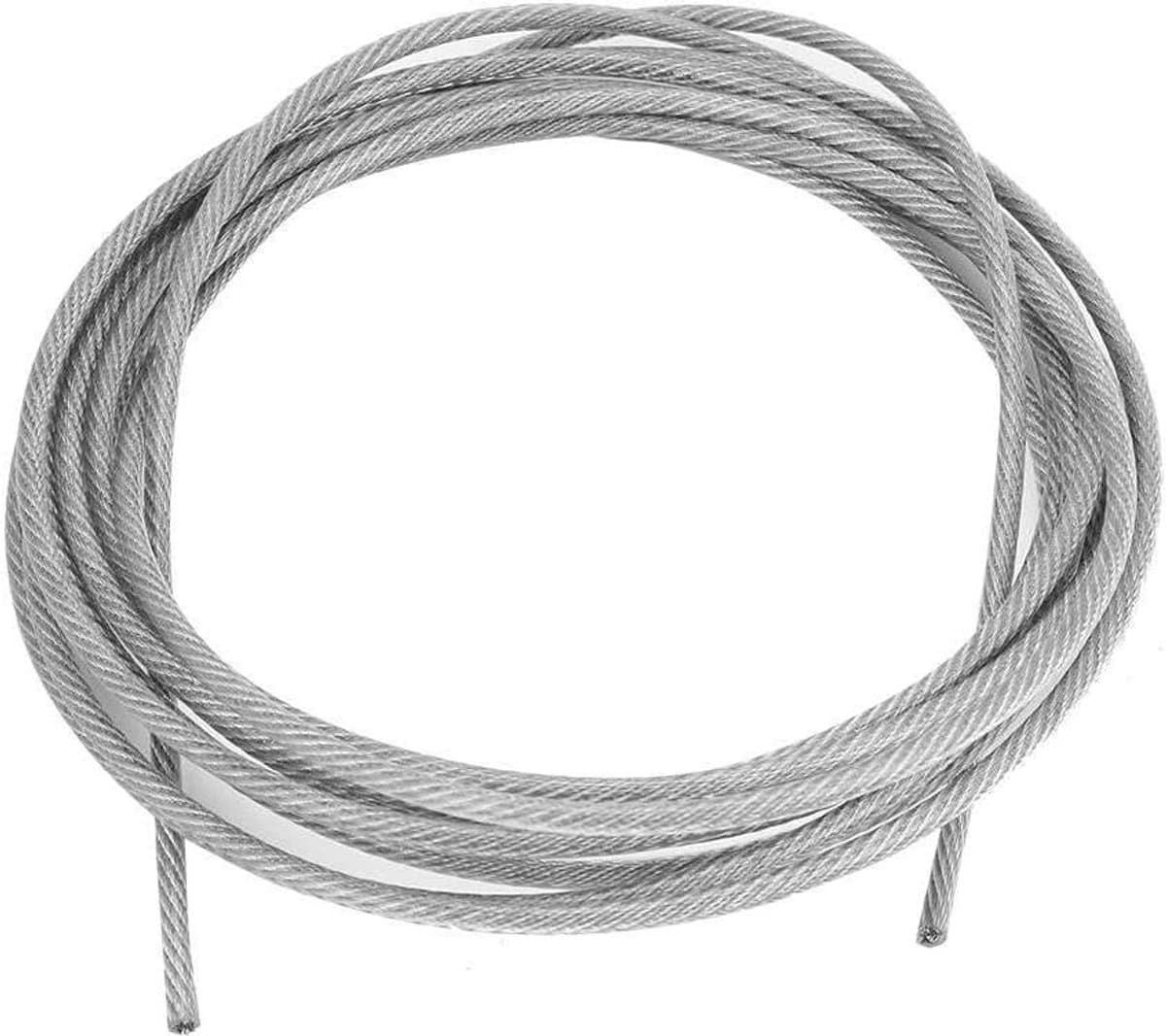 Roestvrijstalen Waslijn - Kledingdraad Ophangsysteem - Buiten Kleding Drogen - Waterdicht Roestvrij Staal - 8 meter - Zilver — afbeelding 1