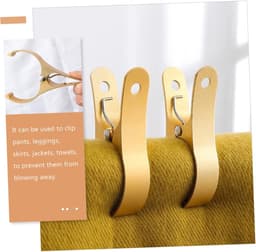 Wasknijpers - Kledingklemmen - Kleding Droge - Winddicht Ontwerp - 10.5x5.5cm - Goud — thumbnail 3