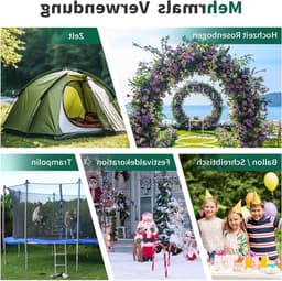 Set van 4 U-vormige Grondankers voor het Bevestigen van Rozenbogen en Waterleidingen, 300 x 29 x 21 mm, Duurzaam en Weerbestendig — thumbnail 3