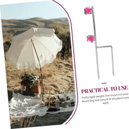 Parasolanker - Grondanker Parasol - Tuin Parasol - Stevig IJzer - 40 x 14 cm - Zwart — thumbnail 2