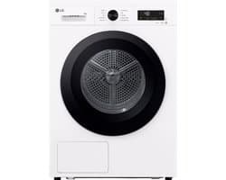 LG RHX1009NWK warmtepompdroger 9 kg met zelfreinigende condensor voor blijvend optimale prestaties, Sensor Dry voor nauwkeurig en zuinig drogen, Dual Lint Filter voor betere pluisopvang, ThinQ slimme bediening en energiezuinige warmtepomptechnologie