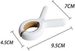 Handdoekknijpers – Handdoekclips – Wasknijpers - Anti-slip – Set van 3 - Badlaken-Strandhanddoekclips - Plastic Quiltclips - Knijpers - Grote Wasknijper Handdoekknijpers - Winddicht — thumbnail 2