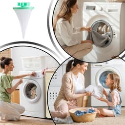 Huisdierhaarverwijderaar Wasmachine - Pluizen Vanger - Schoon Wassen - Herbruikbaar Ontwerp - 6 Stuks - Gemengde Kleuren — thumbnail 3