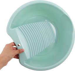 Wasbord met Bak - Handwas Systeem - Kleding Reinigen - Geïntegreerd Wassen - 37 cm - Blauw — thumbnail 3