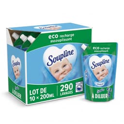 Soupline Hemels Fris Geconcentreerde Wasverzachter 10 x 29 wasbeurten - eco navullingen — thumbnail 1