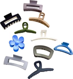 Haarklemmen Set - Grote Klauwen - Haar Stijlen - Antislip Grip - 2 Stuks - Paars — thumbnail 4