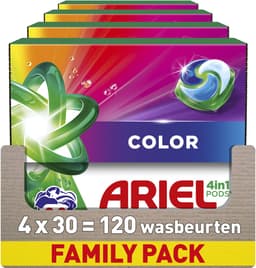 Ariel 4in1 Wasmiddel Pods Kleur - 4 x 30 Wasbeurten — thumbnail 1