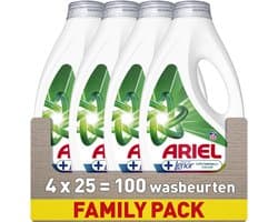 Ariel Wasmiddel +Touch of Lenor Unstoppables Kleur - 4 x 25 Wasbeurten