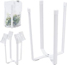 Vouwbaar en multifunctioneel droogrek voor waterflessen en bekers - Ideaal voor keukenopslag en organisatie van plastic zakken en afvalzakken — thumbnail 1