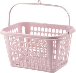 Plasticforte Knijpermandje - 2x - roze - 20 x 25 cm - kunststof - wasknijpertasje/knijperzak — thumbnail 4