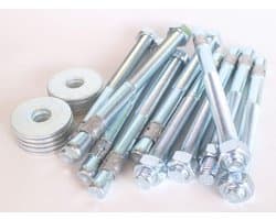 Wigankers M16 - Zware Belasting Ankers - Stevig Bevestigen - Extra Grote Ring - 183/285 mm - Gegalvaniseerd