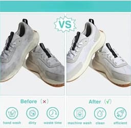 Waszak voor schoenen Schoenenwasmachinetas Lichtgrijs 39x19CM — thumbnail 5