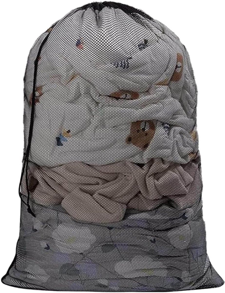 Grote Waszak met Trekkoord voor Wasmachine - Ideaal voor Thuis, Hotel en Reizen - 24x36 Inch, Duurzaam en Ademend Materiaal — afbeelding 1