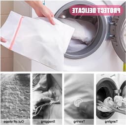 Mesh Waszakken Set van 5 Stuks + 1 Bh Waszak - Herbruikbare Wasmachine Tas voor Kleding, Lingerie en Sokken — thumbnail 4