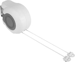 Verstelbare wandgemonteerde waslijn, dubbele retractable drooglijn voor binnen en buiten gebruik, ruimtebesparend en duurzaam — thumbnail 2
