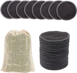 Herbruikbare Make-up Verwijder Pads, 24 Stuks Eco-vriendelijk Wasbare Bamboe Microfiber, Geleverd met Waszak, Gezichtsreinigingspuff voor Alle Huidtypes, Perfect Cadeau voor Vrouwen — thumbnail 1