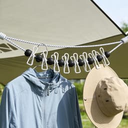 Magnetische Waslijn - Reiswaslijn Klemmen - Kleding Drogen - Sterke Magneethaken - 3.6 Meter - Veelkleurig — thumbnail 5
