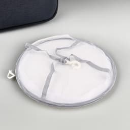 Opvouwbare hangende wasdroger van mesh enkel-laags - 1-traps droogrek voor hangende was - opgevouwen wasmand droognet — thumbnail 5