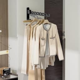 Nieuwe modellen voor 2025-Kledinghaak - Inklapbaar - Vaderdagcadeaus-Antraciet -Opvouwbaar droogrek voor kleding, opvouwbaar droogrek voor binnen, matzwart- 35 cm - Muurbevestiging -Cadeau voor vader- Wandhaak - Kapstok - Kledinghanger- Droogrek — thumbnail 3