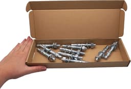 Wigankers M12 - Metalen pluggen boutanker - Beton bevestiging - Verzinkt staal - 90 mm - Zilver — thumbnail 4