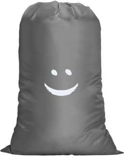 Dailygoody - Waszak voor reizen - Waterdicht - Grote capaciteit - Grijs - Vuile was wasverzamelaar - Perfect voor studentenhuizen en camping — thumbnail 1