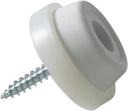 Meubelglijders - Stopper Anti-slip - Meubels Stabiliseren - Trillingsdempend - Ø 28 mm - Wit — thumbnail 1
