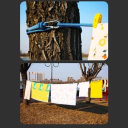 Waslijn Staalkern - Droogtouw - Kleding Drogen - Extra Dik - 13 Meter - Grijs — thumbnail 2
