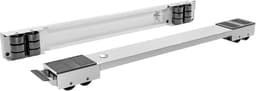 Onderstel Wasmachine - Verrijdbaar Platform - Apparaten Verplaatsen - Verstelbaar 44-70 cm - Max 125 kg - Wit — thumbnail 1