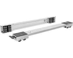 Onderstel Wasmachine - Verrijdbaar Platform - Apparaten Verplaatsen - Verstelbaar 44-70 cm - Max 125 kg - Wit