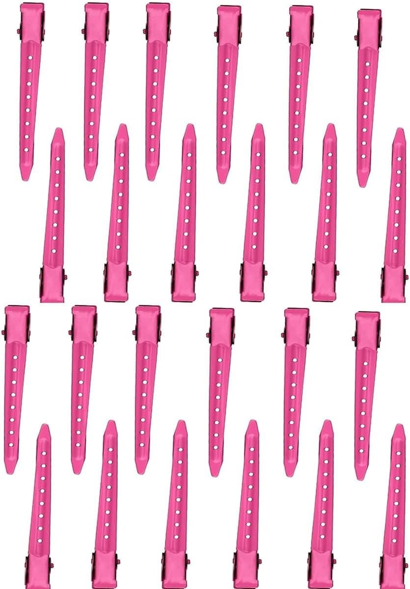 Metalen haarspelden - Krokodillenclips - Haarstyling - Tandloos design - 85 cm - Zilverkleurig — afbeelding 1