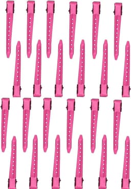 Metalen haarspelden - Krokodillenclips - Haarstyling - Tandloos design - 85 cm - Zilverkleurig — thumbnail 1