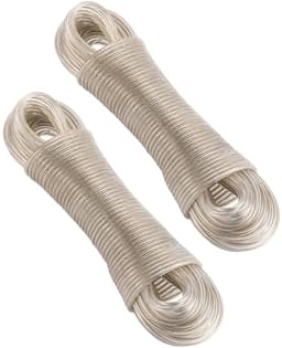 Dailygoods- Waslijn Uittrekbaar 30m - 2 Pack - Stalen Kern - Roestvrij en Waterdicht - Duurzaam - PVC Coating - Waslijn Touw — thumbnail 5