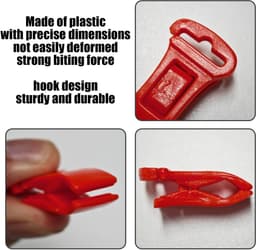 Dailygoods- Sokkenklemmen 50 Stuks - Sokkenclips - Sokkenknijpers - Draagbare Sokkendroogklemmen - Opbergtas - Kunststof 29 x 13 x 10 mm - Sokkenclip — thumbnail 4