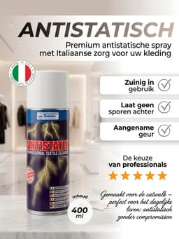 Tintolav Antistatex Antistatische Spray - Tegen Statische Elektriciteit - Geschikt voor Kleding, Meubels, Gordijnen & Andere Stoffen , Sneldrogend & Restvrij - Inhoud: 400 ml. — thumbnail 2