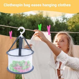 Wasknijpers Set - Kleding Klemmen - Kleding Drogen - Windbestendig Materiaal - 48 Stuks - Multicolor — thumbnail 5