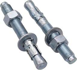 Wigankers - Verankerpluggen Boutankers - Zware Lasten Bevestigen - Verzinkt Staal - M16 x 120 mm - Zilverkleurig — thumbnail 1